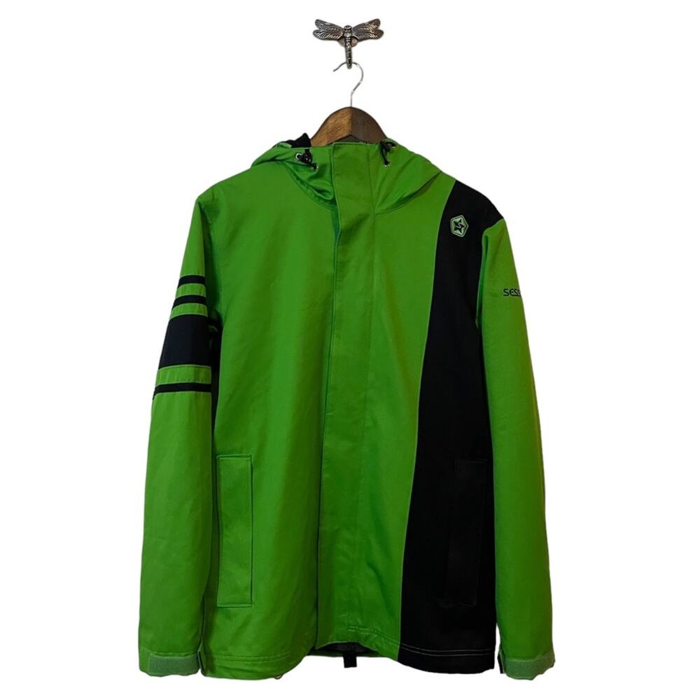Sessions Outerwear Terrain Series Green and Black Jacket Men's Size Small
